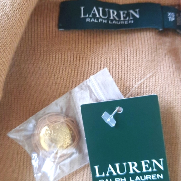 Lauren Ralph Lauren Knitted Blazer in color Tan, XS - Picture 12 of 16